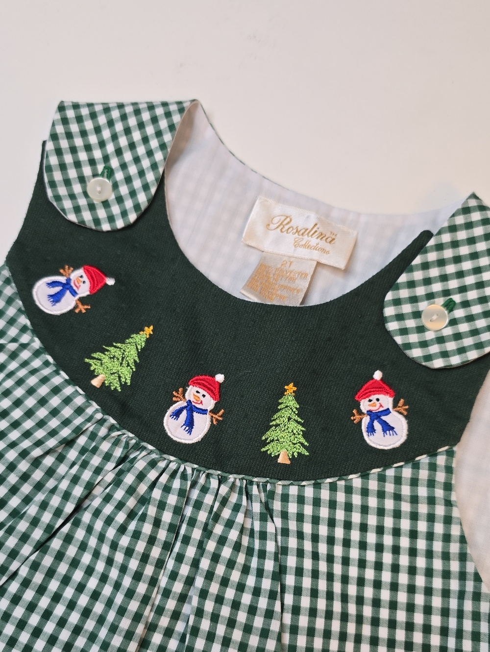 Rosalina Collections Green Gingham Holiday Set - Picture 3 of 6